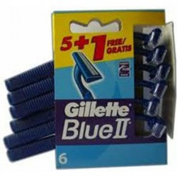 GILLETE BLUE II 5+1 GRATIS...